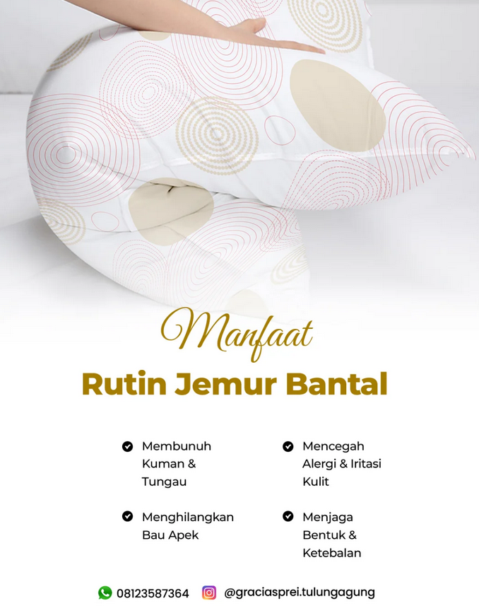 <p>Tahukah kamu? Rutin menjemur bantal bisa bikin 